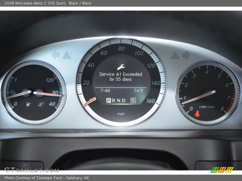 Black / Black 2008 Mercedes-Benz C 300 Sport