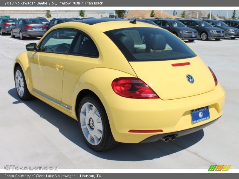 Yellow Rush / Titan Black 2013 Volkswagen Beetle 2.5L