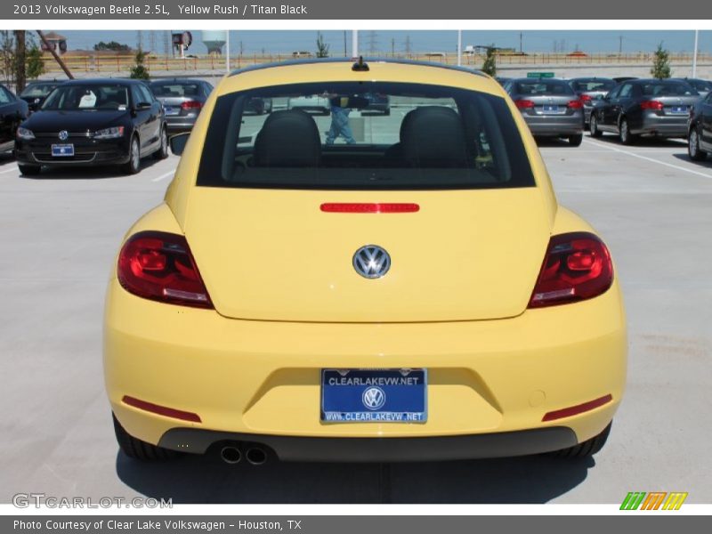 Yellow Rush / Titan Black 2013 Volkswagen Beetle 2.5L