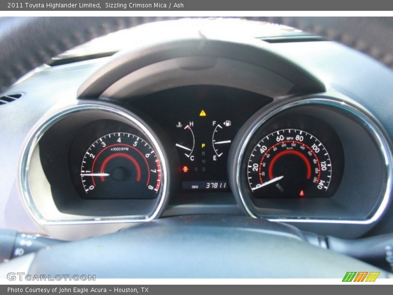 Sizzling Crimson Mica / Ash 2011 Toyota Highlander Limited