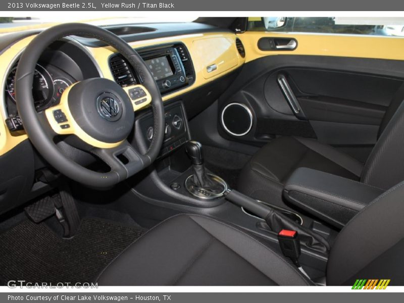 Yellow Rush / Titan Black 2013 Volkswagen Beetle 2.5L