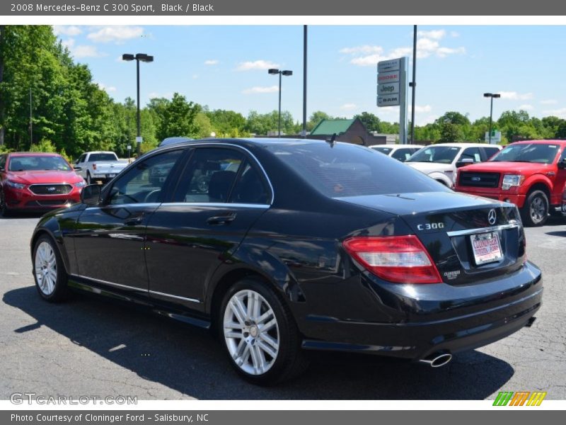 Black / Black 2008 Mercedes-Benz C 300 Sport