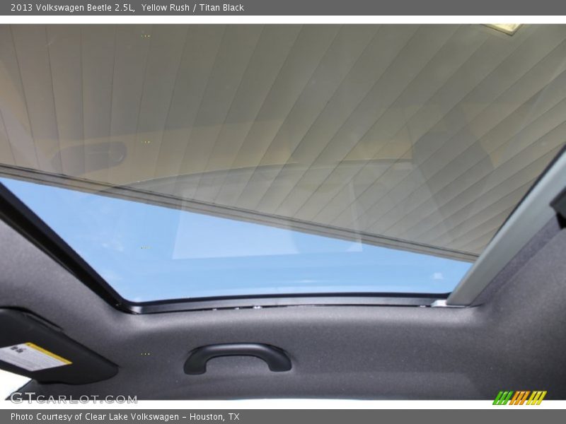 Yellow Rush / Titan Black 2013 Volkswagen Beetle 2.5L