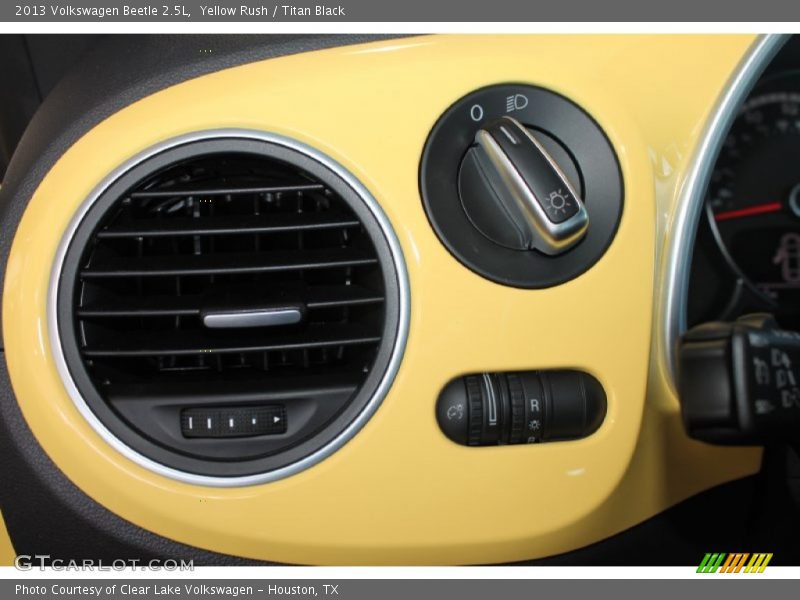 Yellow Rush / Titan Black 2013 Volkswagen Beetle 2.5L