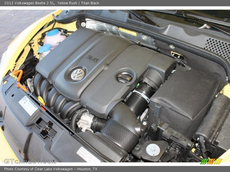 Yellow Rush / Titan Black 2013 Volkswagen Beetle 2.5L