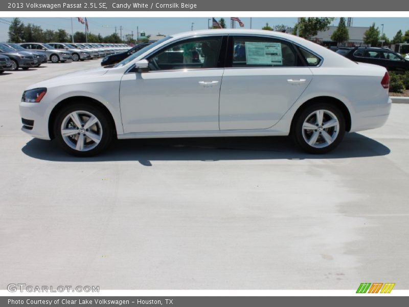 Candy White / Cornsilk Beige 2013 Volkswagen Passat 2.5L SE