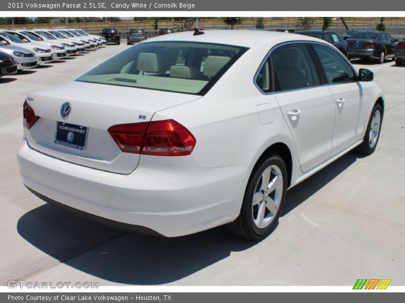 Candy White / Cornsilk Beige 2013 Volkswagen Passat 2.5L SE