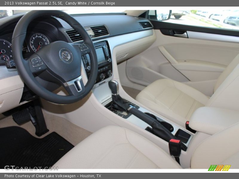 Candy White / Cornsilk Beige 2013 Volkswagen Passat 2.5L SE