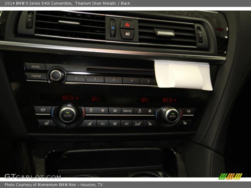 Titanium Silver Metallic / Black 2014 BMW 6 Series 640i Convertible