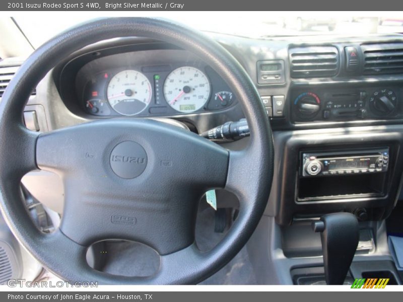 Bright Silver Metallic / Gray 2001 Isuzu Rodeo Sport S 4WD