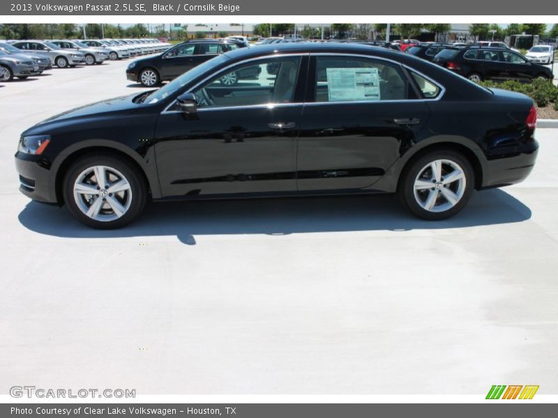 Black / Cornsilk Beige 2013 Volkswagen Passat 2.5L SE