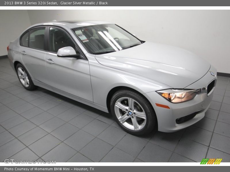 Glacier Silver Metallic / Black 2013 BMW 3 Series 320i Sedan