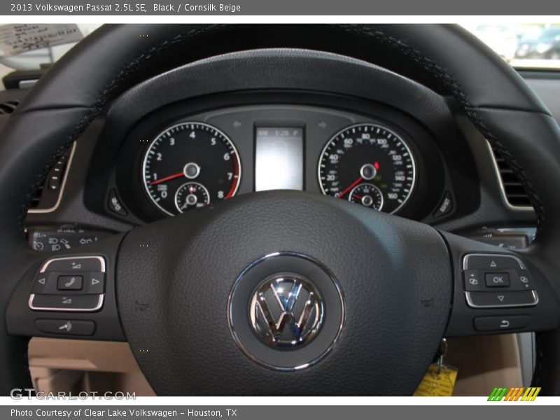 Black / Cornsilk Beige 2013 Volkswagen Passat 2.5L SE