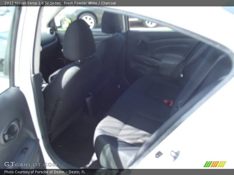 Fresh Powder White / Charcoal 2012 Nissan Versa 1.6 SV Sedan