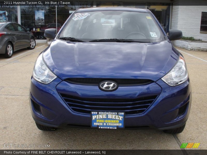 Iris Blue / Taupe 2011 Hyundai Tucson GL