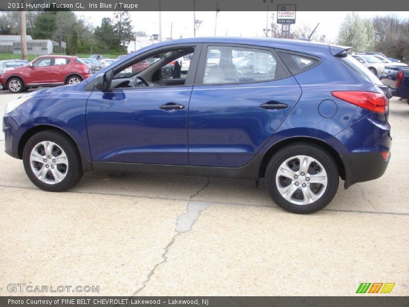 Iris Blue / Taupe 2011 Hyundai Tucson GL