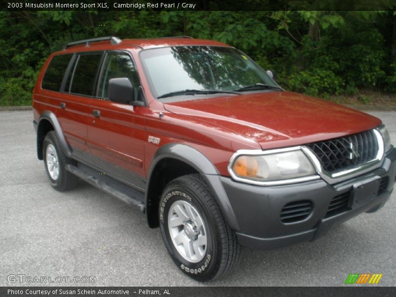 Cambridge Red Pearl / Gray 2003 Mitsubishi Montero Sport XLS