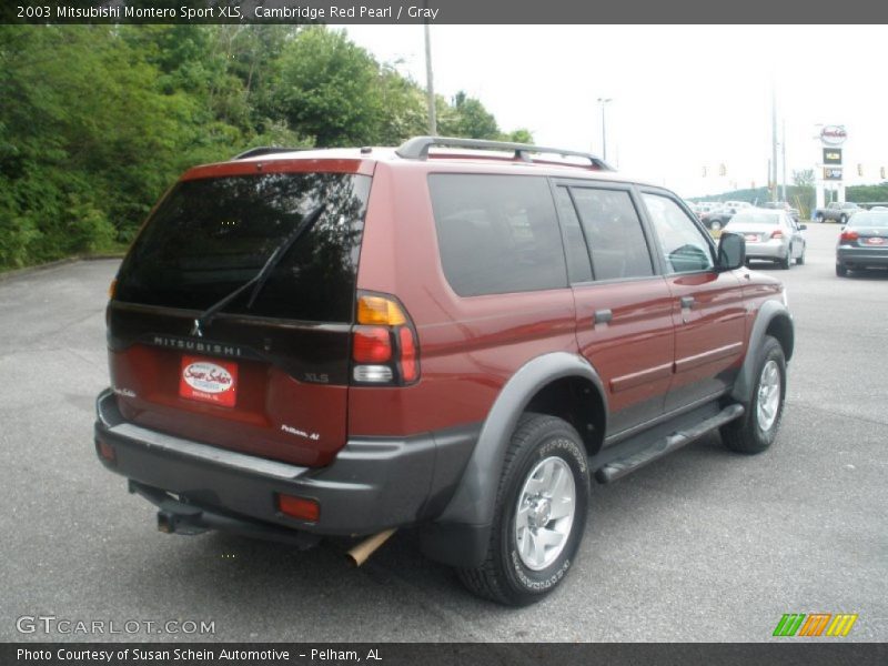 Cambridge Red Pearl / Gray 2003 Mitsubishi Montero Sport XLS
