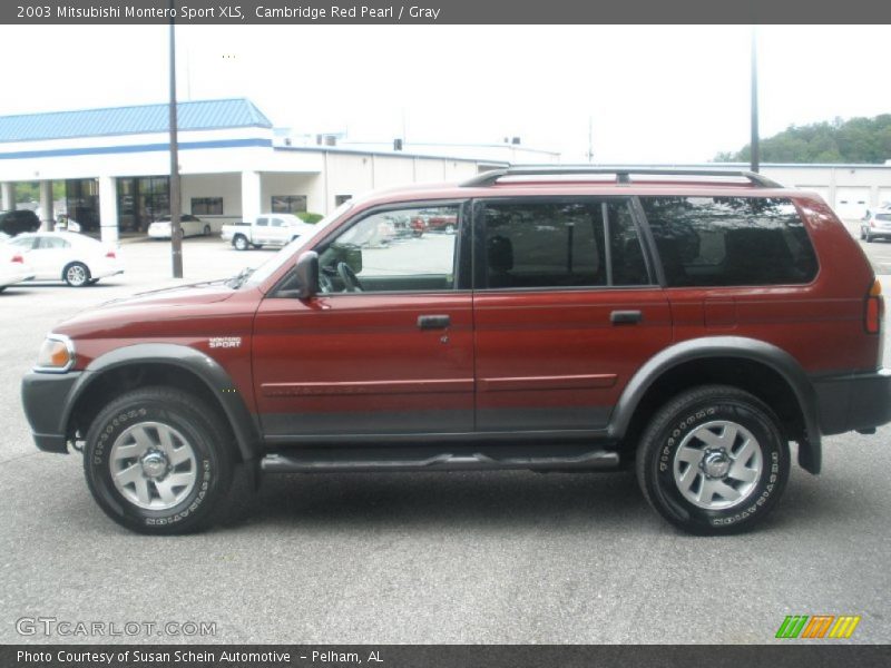 Cambridge Red Pearl / Gray 2003 Mitsubishi Montero Sport XLS