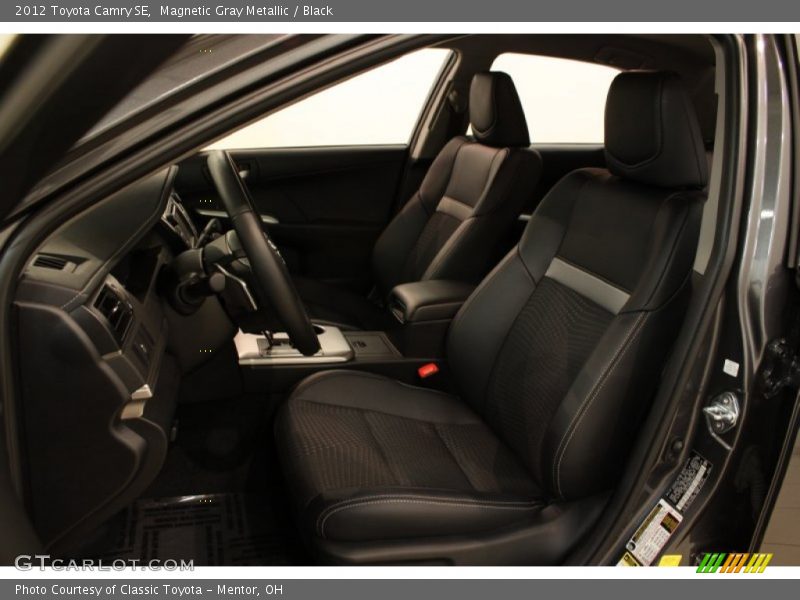 Magnetic Gray Metallic / Black 2012 Toyota Camry SE