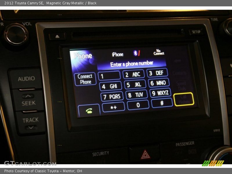 Magnetic Gray Metallic / Black 2012 Toyota Camry SE