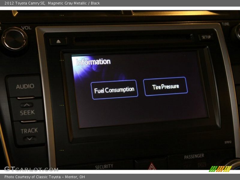 Magnetic Gray Metallic / Black 2012 Toyota Camry SE