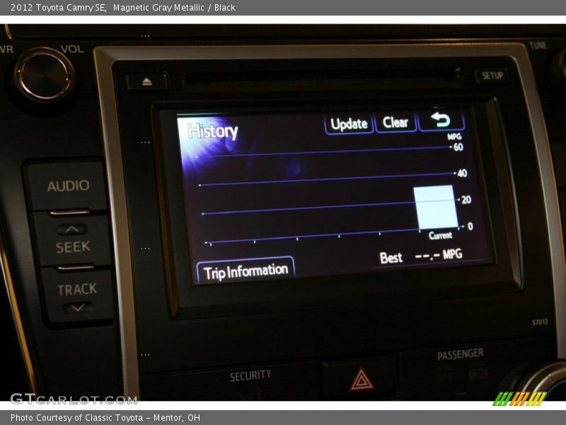 Magnetic Gray Metallic / Black 2012 Toyota Camry SE