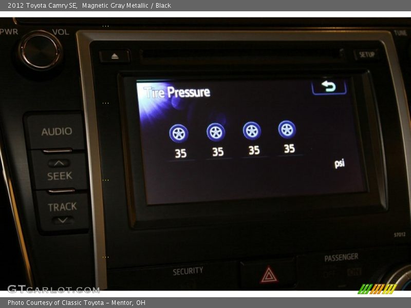 Magnetic Gray Metallic / Black 2012 Toyota Camry SE