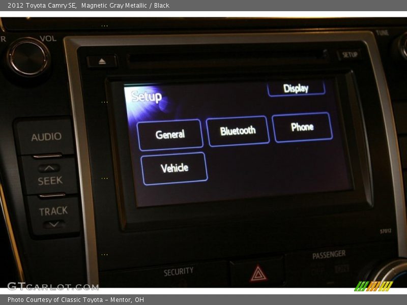 Magnetic Gray Metallic / Black 2012 Toyota Camry SE