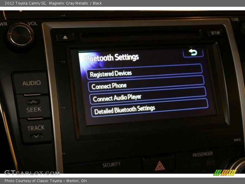 Magnetic Gray Metallic / Black 2012 Toyota Camry SE