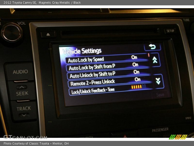 Magnetic Gray Metallic / Black 2012 Toyota Camry SE