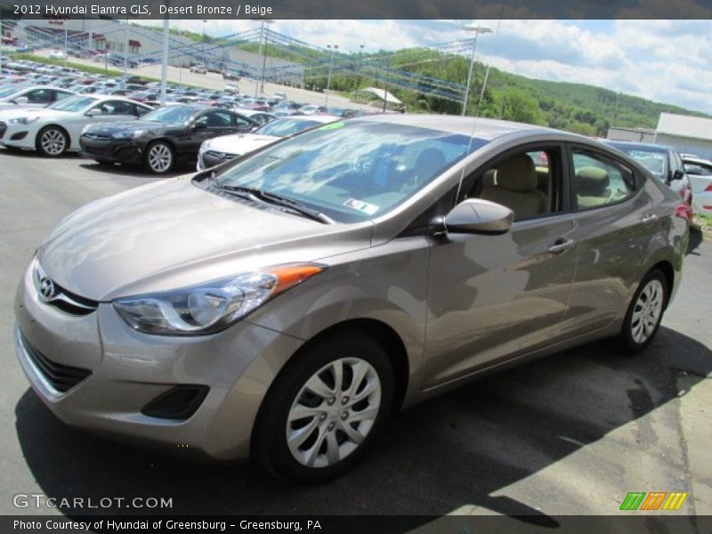 Desert Bronze / Beige 2012 Hyundai Elantra GLS