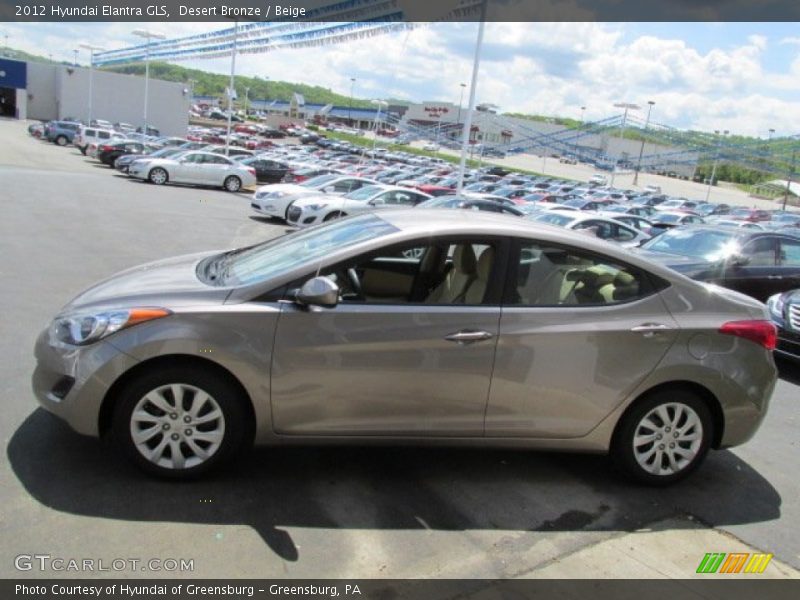 Desert Bronze / Beige 2012 Hyundai Elantra GLS