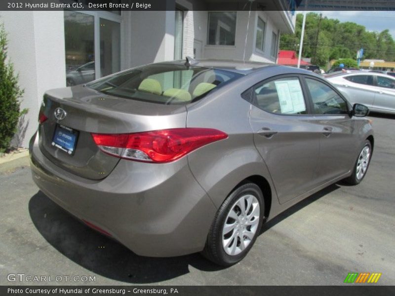 Desert Bronze / Beige 2012 Hyundai Elantra GLS