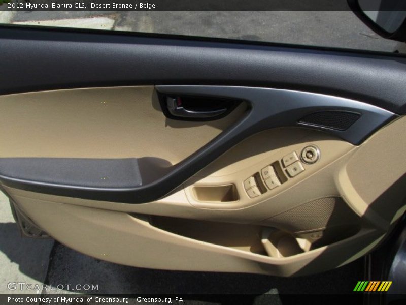 Desert Bronze / Beige 2012 Hyundai Elantra GLS