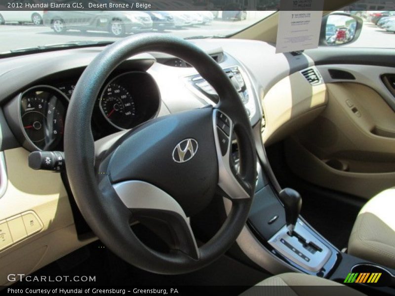 Desert Bronze / Beige 2012 Hyundai Elantra GLS