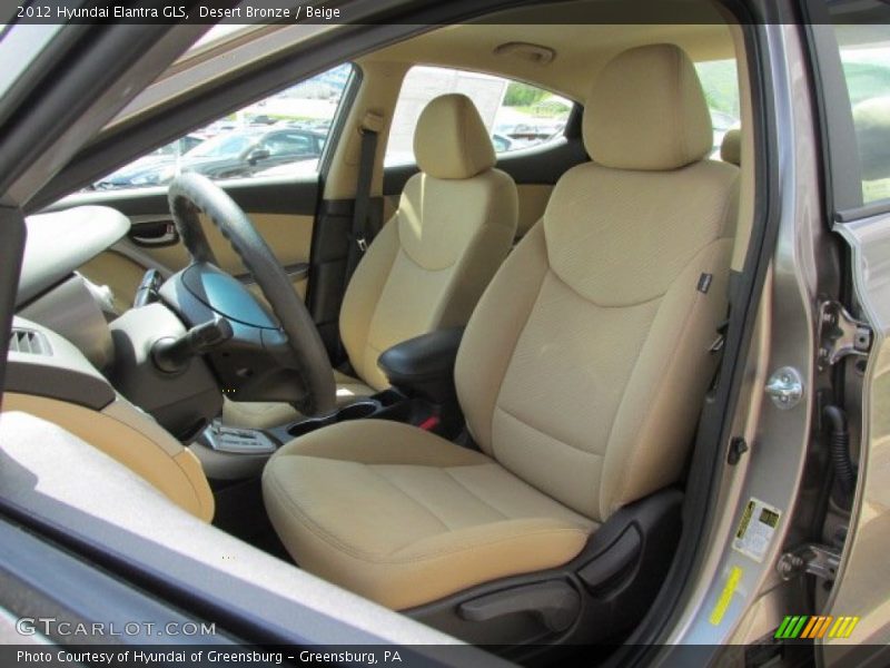 Desert Bronze / Beige 2012 Hyundai Elantra GLS