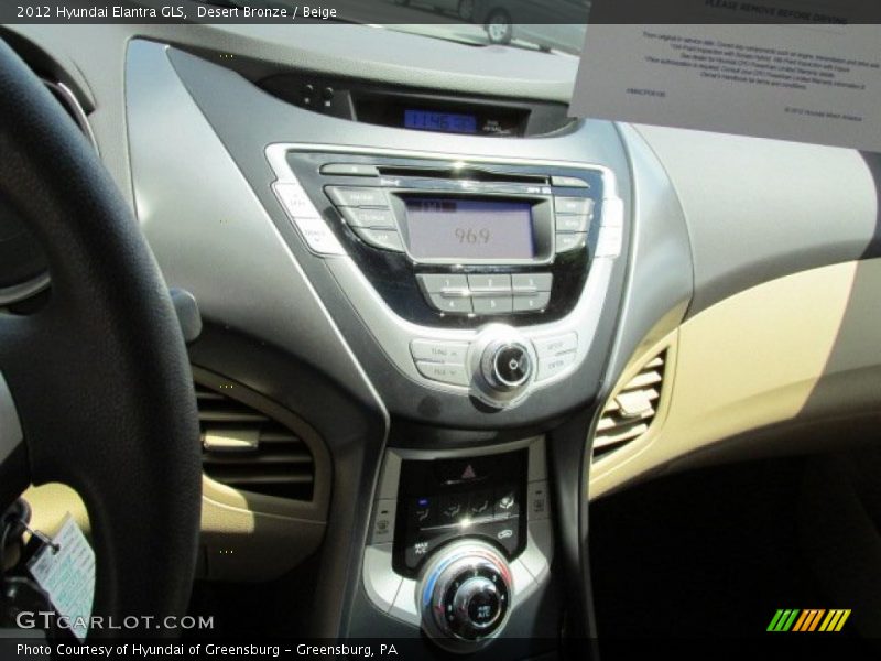 Desert Bronze / Beige 2012 Hyundai Elantra GLS