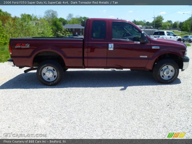 Dark Toreador Red Metallic / Tan 2006 Ford F350 Super Duty XL SuperCab 4x4