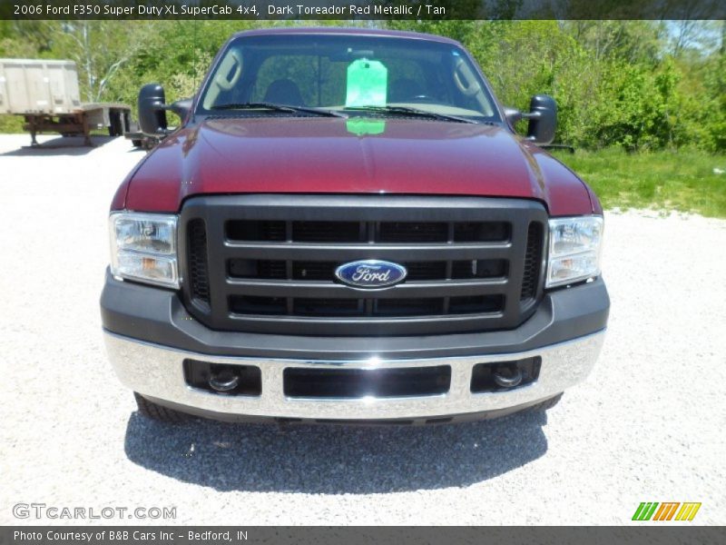 Dark Toreador Red Metallic / Tan 2006 Ford F350 Super Duty XL SuperCab 4x4
