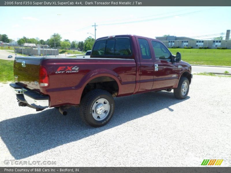 Dark Toreador Red Metallic / Tan 2006 Ford F350 Super Duty XL SuperCab 4x4