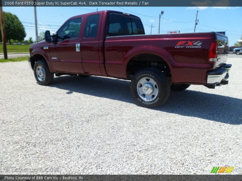 Dark Toreador Red Metallic / Tan 2006 Ford F350 Super Duty XL SuperCab 4x4