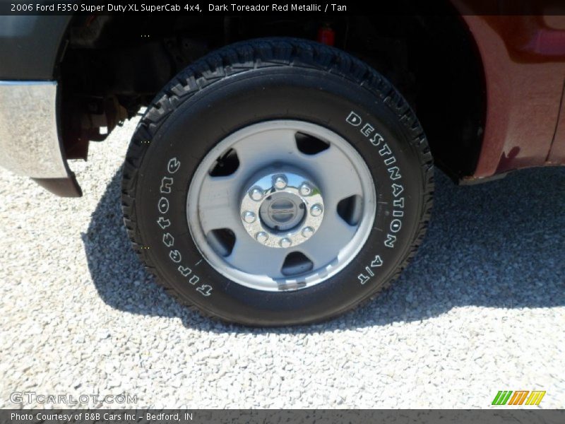Dark Toreador Red Metallic / Tan 2006 Ford F350 Super Duty XL SuperCab 4x4