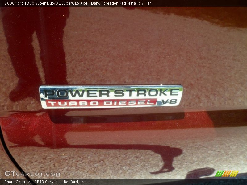 Dark Toreador Red Metallic / Tan 2006 Ford F350 Super Duty XL SuperCab 4x4