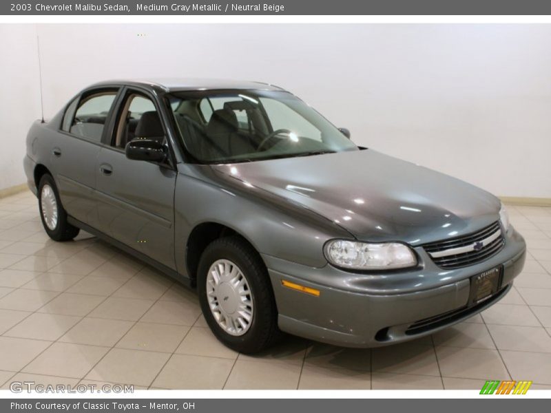 Medium Gray Metallic / Neutral Beige 2003 Chevrolet Malibu Sedan