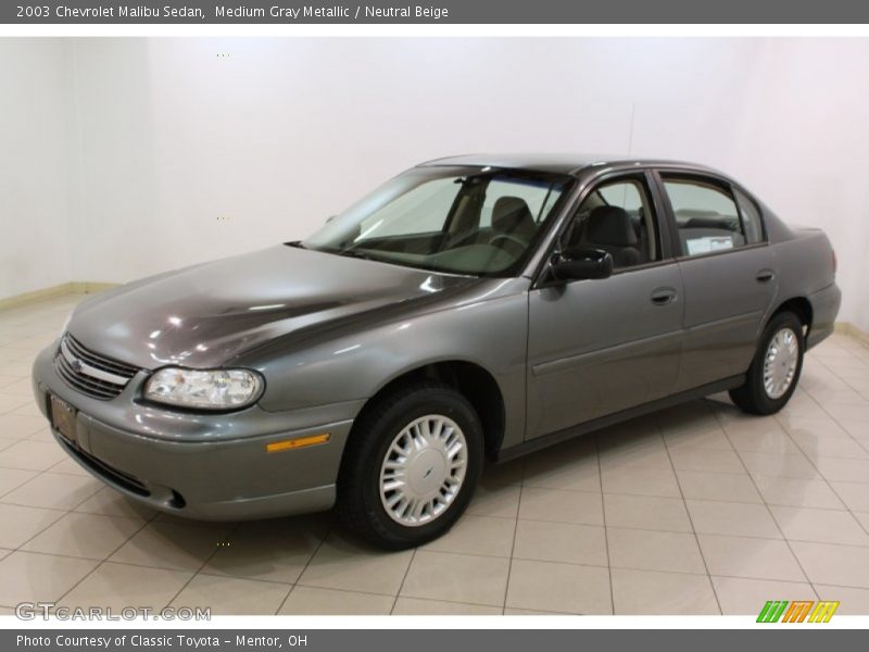 Medium Gray Metallic / Neutral Beige 2003 Chevrolet Malibu Sedan