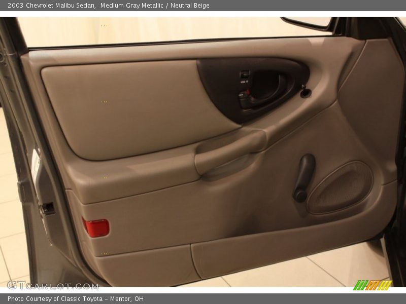 Medium Gray Metallic / Neutral Beige 2003 Chevrolet Malibu Sedan