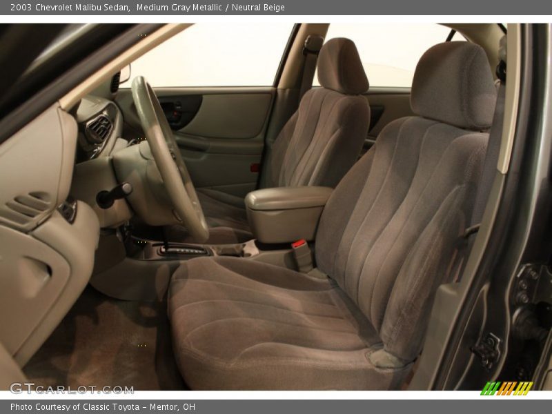 Medium Gray Metallic / Neutral Beige 2003 Chevrolet Malibu Sedan
