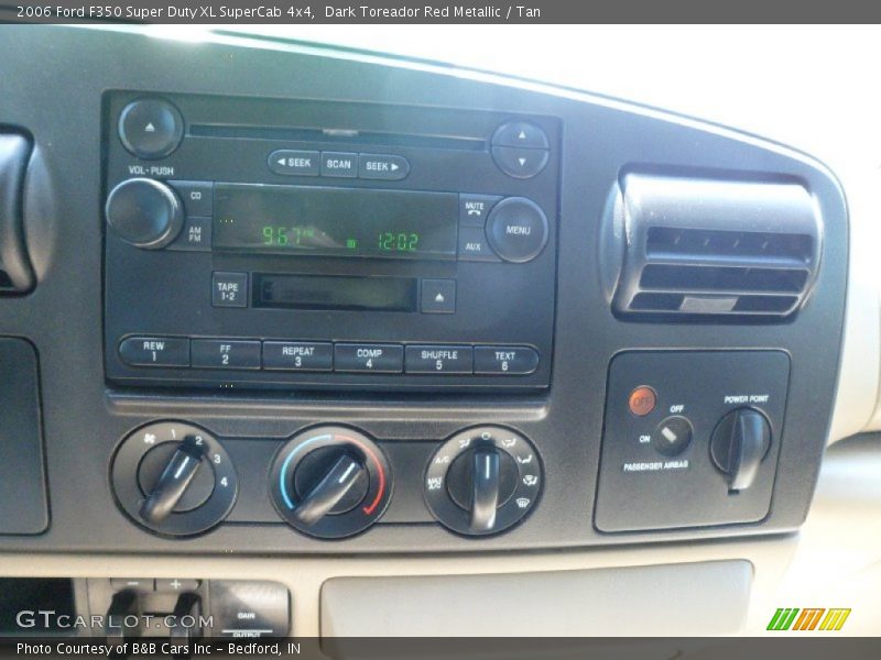 Dark Toreador Red Metallic / Tan 2006 Ford F350 Super Duty XL SuperCab 4x4
