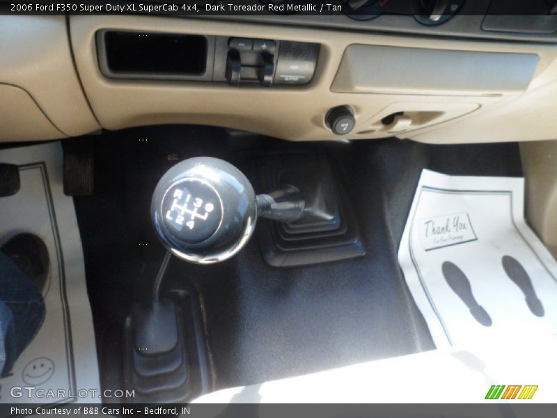 Dark Toreador Red Metallic / Tan 2006 Ford F350 Super Duty XL SuperCab 4x4